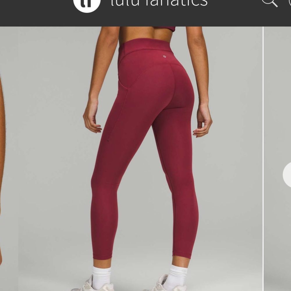 Power Thru High-Rise Tight 25" Mulled Wine Size 6